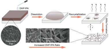 朱嘉教授課題組在有機 無機雜化型鈣鈦礦納米線制備及其光電器件應用的研究中取得進展