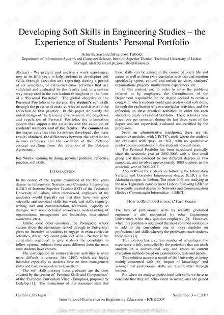 發展工程研究的軟技能 學生個人作品集的經驗 研究論文資源 csdn文庫